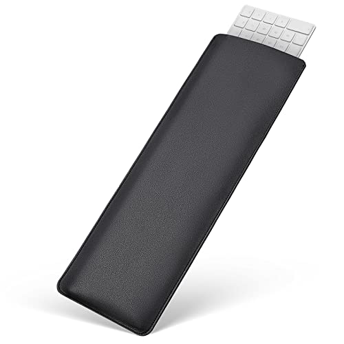 CaseBuy PU Leather Keyboard Sleeve Cover Case for 2024 Apple Magic Keyboard with USB-C & 24" iMac Magic M1 M3 M4 Chip A2520 A1843 & 2022 Mac Studio with Numeric Keypad Accessories Bag Pouch - Black - Image 1