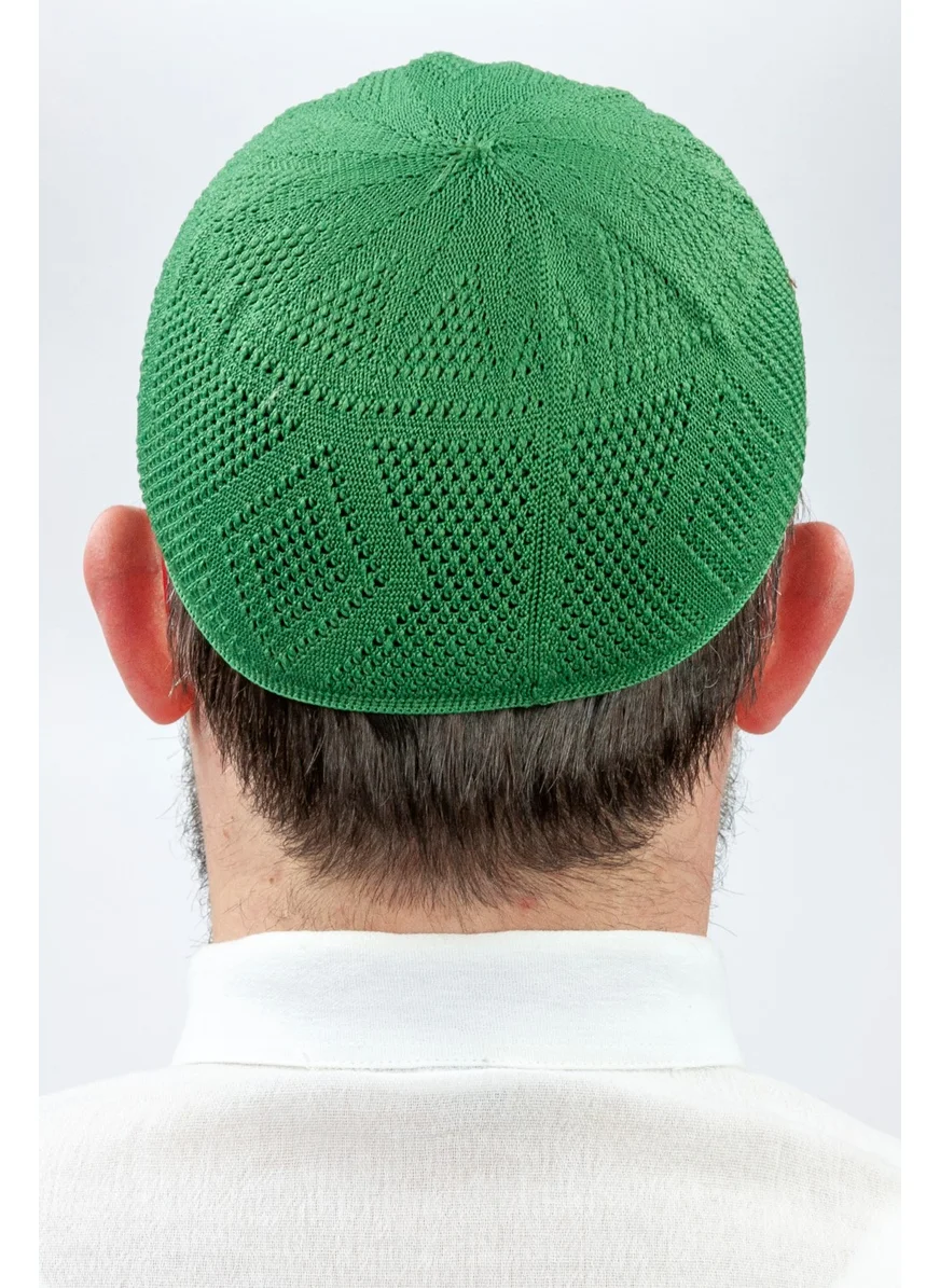 İhvan Online Stitch Lace Knitted Prayer Skull - Green