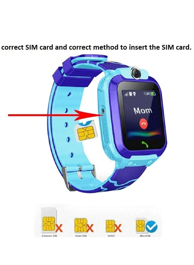 Smart Watch official - Q12 Smart Watch Kid Smartwatches Baby Watch with 1.44 Inches Waterproof Voice Chat Finder tracker and Anti Lost Monitor (Pink) - Image 4