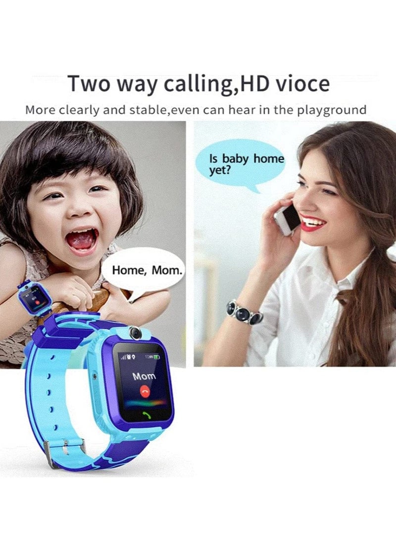 Smart Watch official - Q12 Smart Watch Kid Smartwatches Baby Watch with 1.44 Inches Waterproof Voice Chat Finder tracker and Anti Lost Monitor (Pink) - Image 3