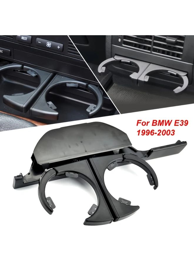 حاملات أكواب سوداء مزدوجة لسيارات BMW E39 525 528 530 540 M5 1995-2006 - Image 1