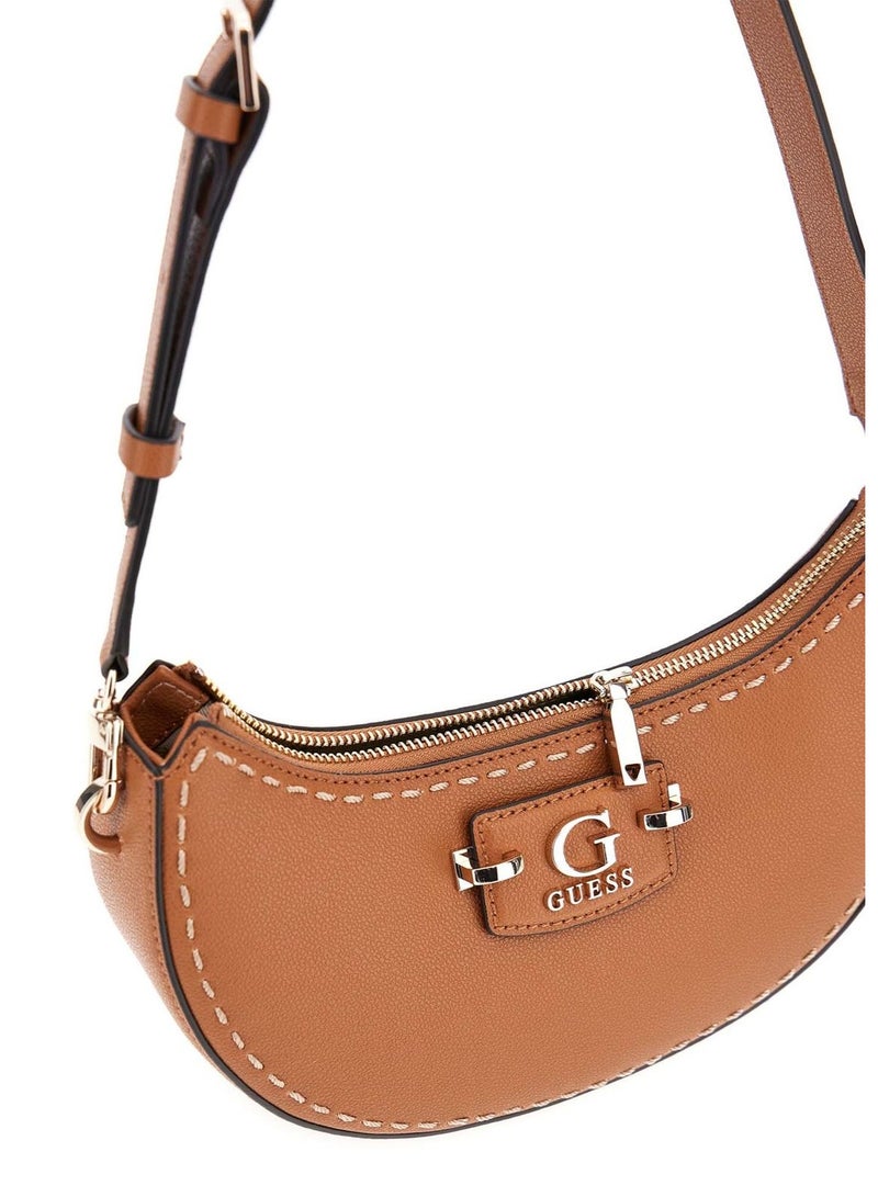 جس حقيبة كتف نسائية من GUESS - بني - Image 2