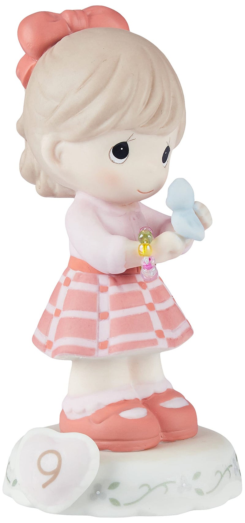 Precious Moments Precious Moments Growing In Grace Age 9 Bisque Porcelain Figurine Brunette Girl 154036B
