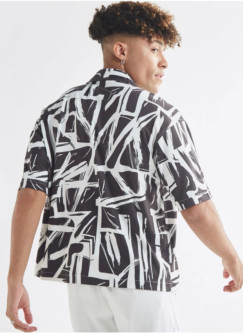 FAV Abstract Printed Relaxed Fit Shirt