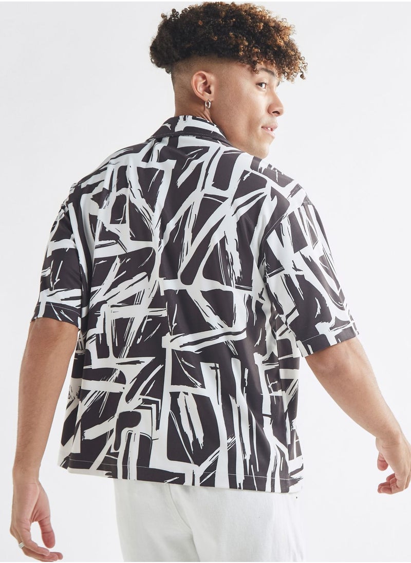 FAV Abstract Printed Relaxed Fit Shirt  - Image 2