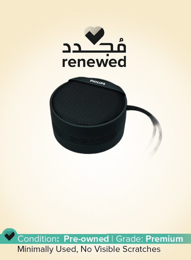 Philips Renewed - BT40 Portable Bluetooth Speaker Black - Image 1