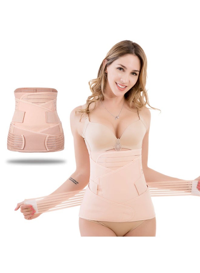 3 in 1 Postpartum Support Recovery Belly Wrap Waist Pelvis Belt Body Shaper Postnatal Shapewear Post Surgery Pregnancy Belly Support Band For Women - Image 3