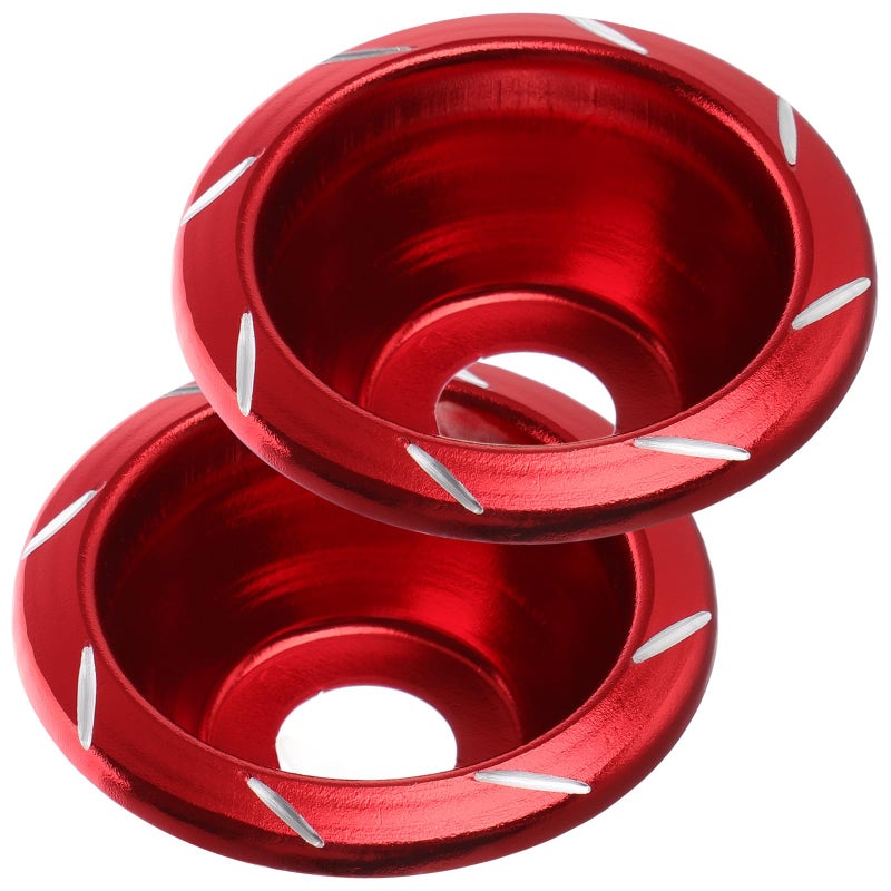 Motorcycle Front Fork Frame Sliders Crash Protectors Red Pair For Scooters Mopeds - Image 2