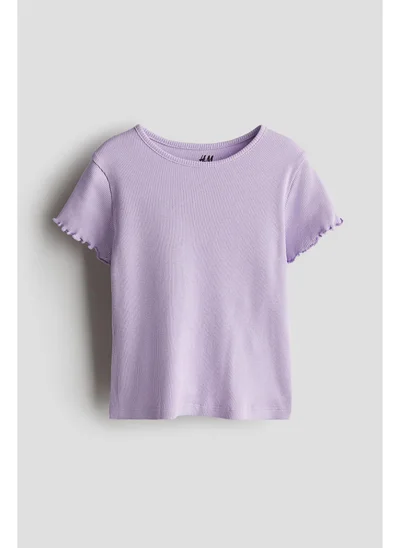 H&M Ribbed jersey top