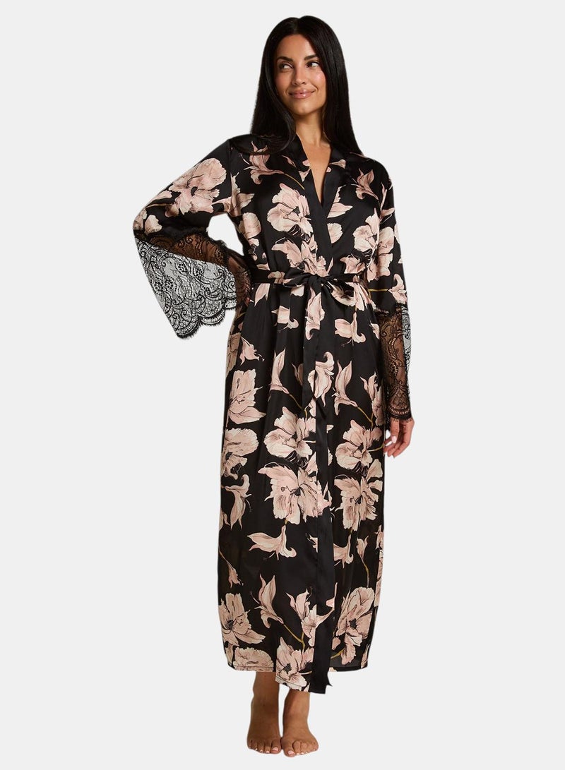 hunkemoller Kimono Long Satin Lace - Image 1