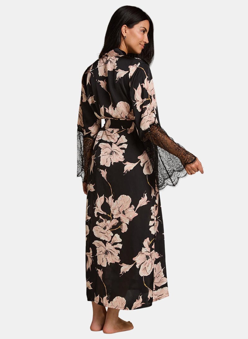 hunkemoller Kimono Long Satin Lace - Image 4