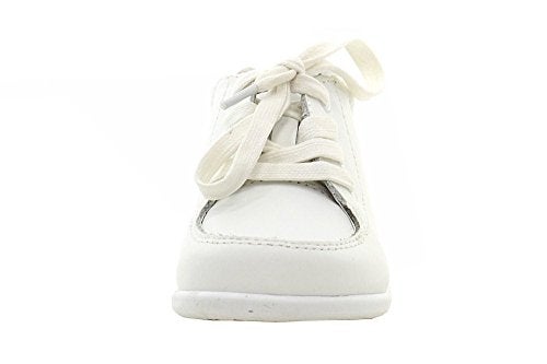 Josmo حذاء جوسمو للبنات دانيال للمشي الأول، أبيض، 8 عريض للأطفال في الولايات المتحدة - Image 2