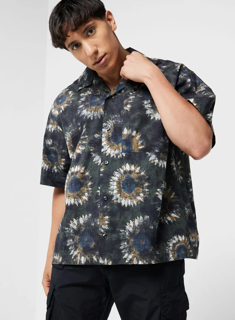 HUGO Paper Touch Oversized Fit Shirt