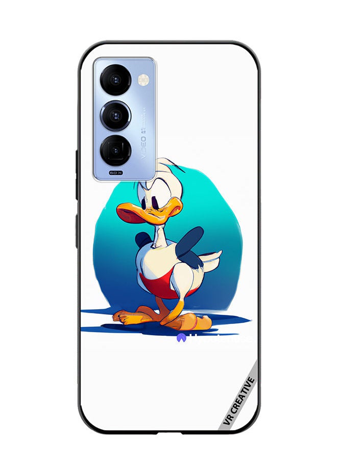 VR CREATIVE - Protective Case Cover For Tecno Camon 18/18 P Donald Duck Design Multicolour - Image 1
