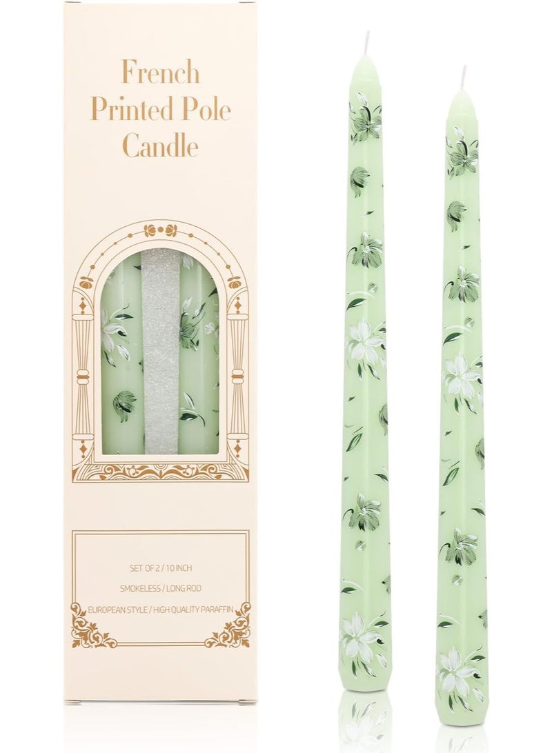 شموع خضراء مطبوعشموع بلون الاخضر - Image 1