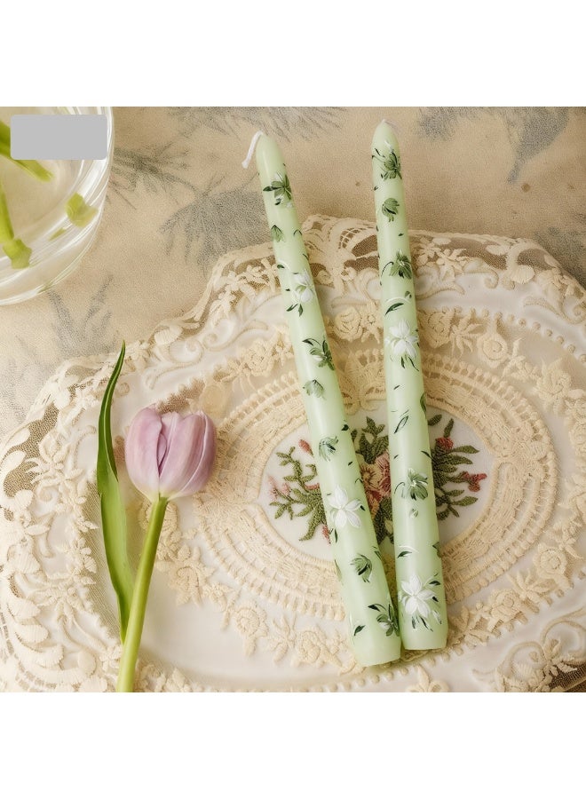 شموع خضراء مطبوعشموع بلون الاخضر - Image 2