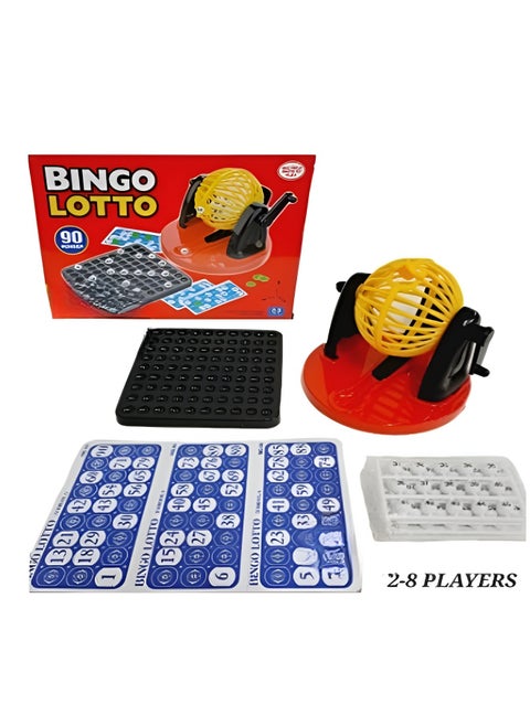 Lucky Numbers Galore Bingo Lotto 90  A Multiplayer Extravaganza a Timeless Traditional Game for Ages 3 and Up Includes 72 Cards for Endless Fun
