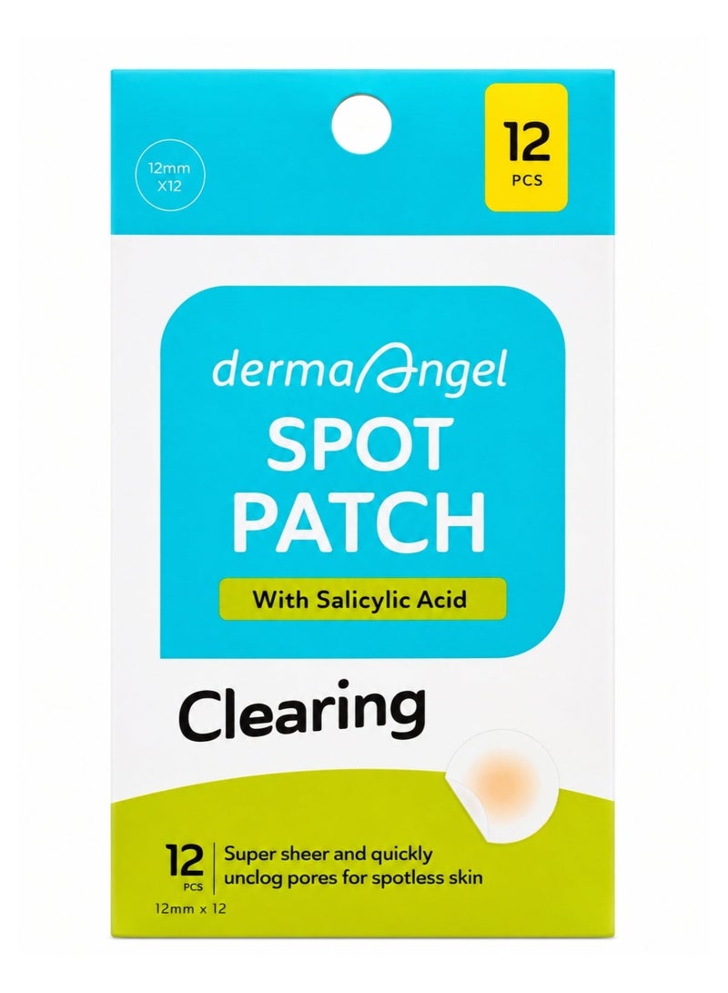 DERMA ANGEL Spot Patch Clearing With Salicylic Acid For Deep Pore Cleansing 12mm 12 Count - Image 1