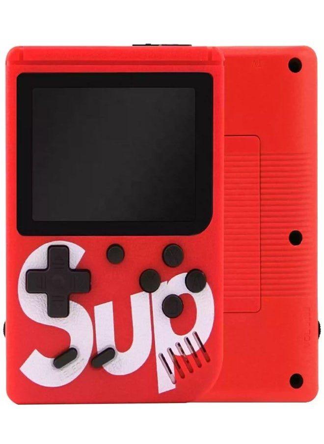 SUP 400 In 1 Game Box Console Classic Games Hand Held Gamepad Color Screen Mario Super Mario DR Mario Contra Games - RED  - Image 1