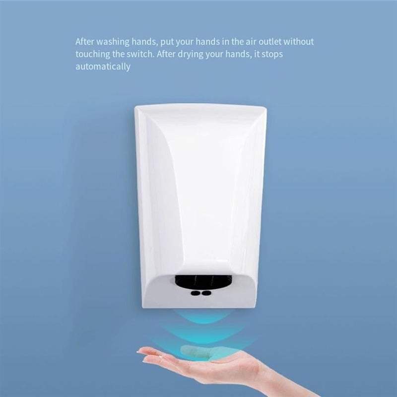 Automatic Hand Dryer Smart Induction Mini Hand Dryer High-Speed Wind Speed Drying Bathroom Machine Commercial Hand Dryer,B - Image 3