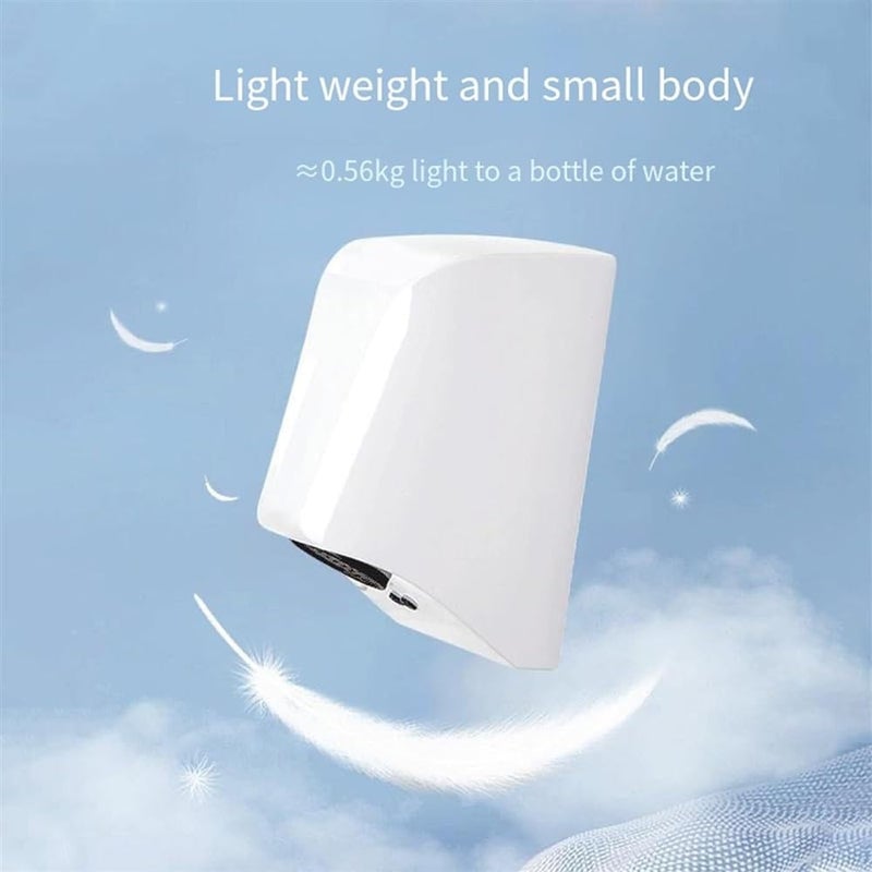 Automatic Hand Dryer Smart Induction Mini Hand Dryer High-Speed Wind Speed Drying Bathroom Machine Commercial Hand Dryer,B - Image 4