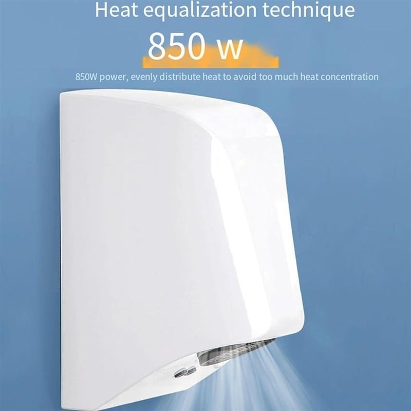 Automatic Hand Dryer Smart Induction Mini Hand Dryer High-Speed Wind Speed Drying Bathroom Machine Commercial Hand Dryer,B - Image 5
