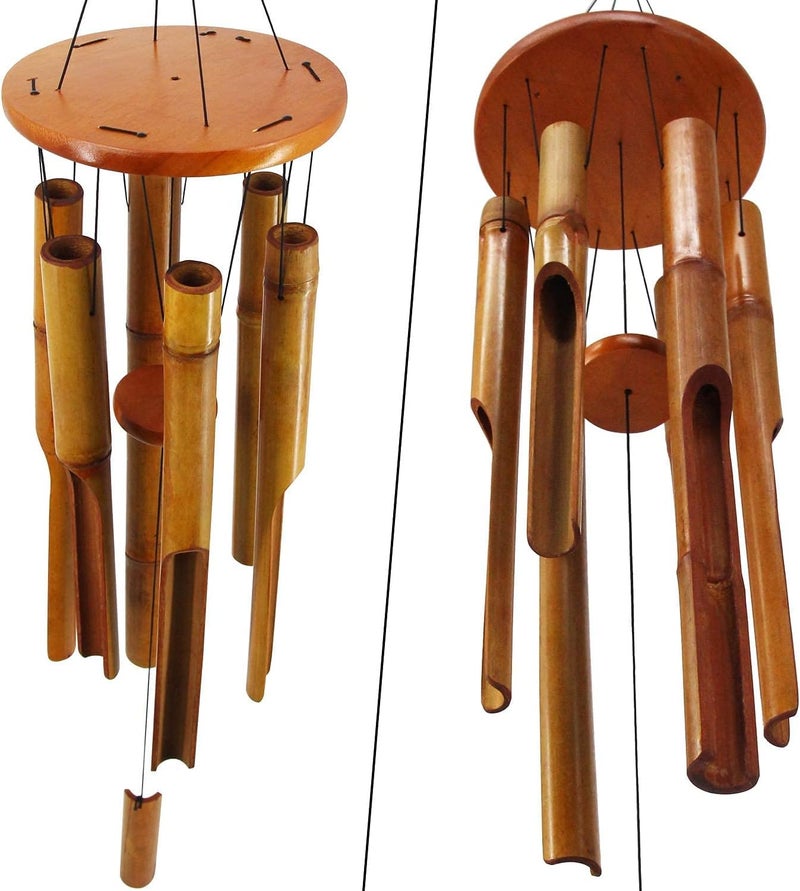 ASTARIN Bamboo Wind Chimes Outdoor,Wooden Wind Chimes for Outside with Melody Deep Tone,38" Classic Zen Garden Windchime for Relaxation, Grace.Home Décor for Patio, Garden or Indoor(FSC Certified) - Image 5