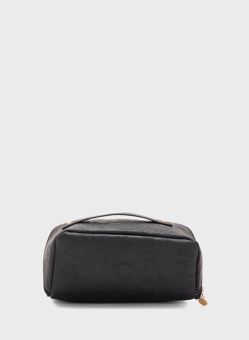 ايلا حقيبة مكياج بطبعة زهور - Image 3