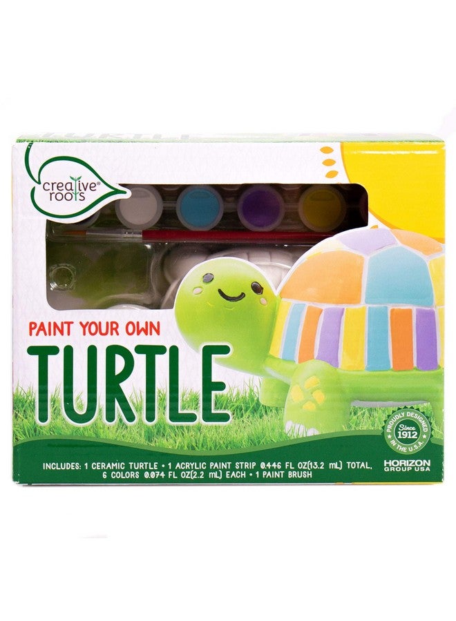 Creative Roots Paint Your Own Turtle, Diy Turtle, Kids Painting Set, Creativity, Ceramics To Paint, Paint Your Own Ceramic, Painting Kits For Kids Ages 5+ - Image 1