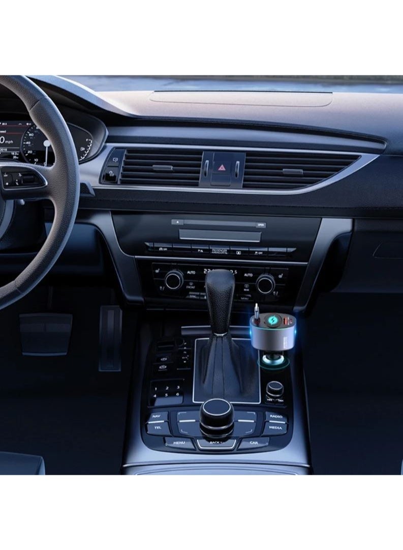 محول شحن سريع للسيارة عالي السرعة مع كابل قابل للسحب ومنفذ USB مناسب للهواتف والأجهزة المحمولة - Image 5