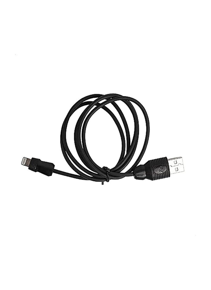 LAVVENTO L Avvento MX14B USB Cable To Lightning 8 Pin USB Cable 1 Meter Black  - Image 1