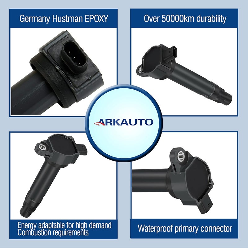 ARKAUTO 4PCS Ignition Coil Set for Jeep, Dodge, Chrysler - Compatible with Multiple Models - Image 2