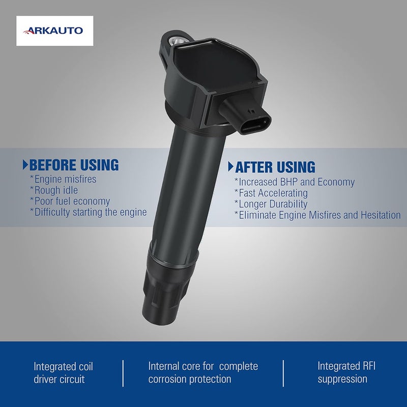 ARKAUTO 4PCS Ignition Coil Set for Jeep, Dodge, Chrysler - Compatible with Multiple Models - Image 3