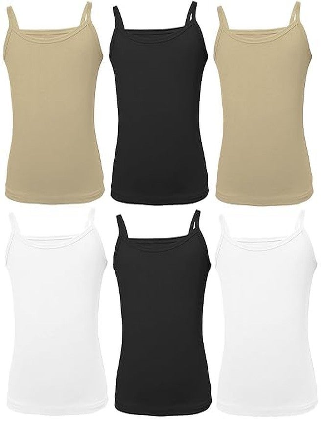 Hivata Women Sameej Baby Girls Soft Cotton Printed Vest Inner Wear for Infants Sando Vest Kids Toddler Camisole Baniyan Multi Color Vest Combo Pack of 6 (Large (13-15 Year)) - Image 1