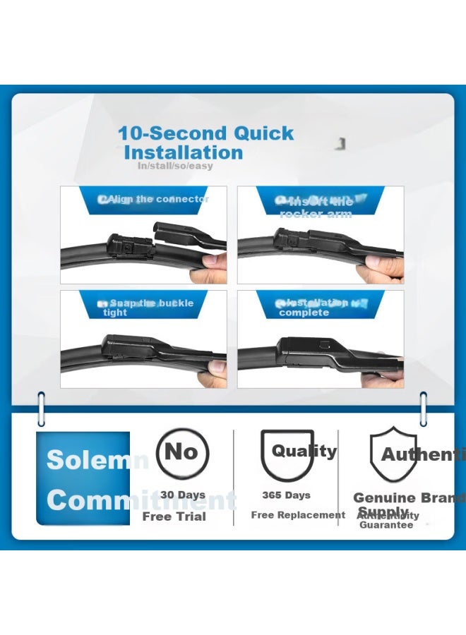 Aoming Toyota Wildlander Frameless Windshield Wiper Blade Original Size Front Wiper Blade - Image 1