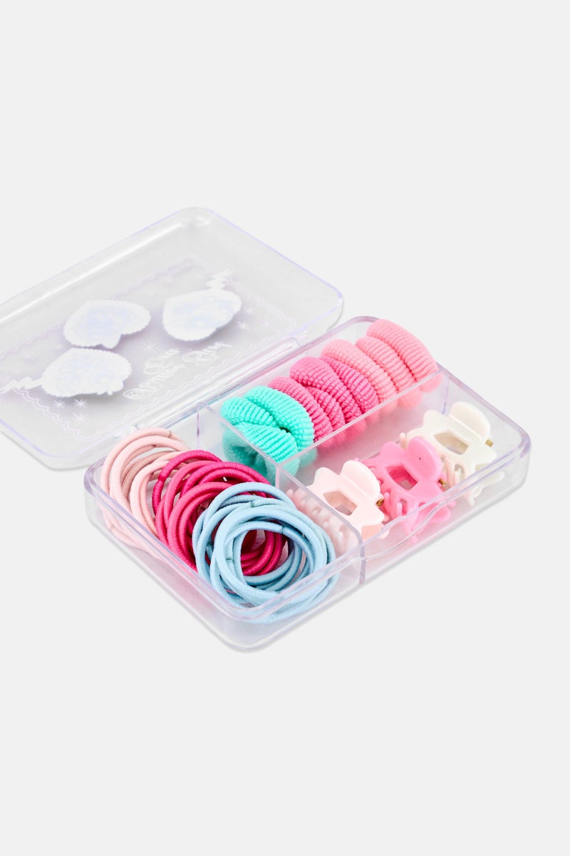 The Powerpuff Girls Kids Girl 46 Pcs Hair Elastic And Claw Clip Set, Multicolor - Image 3