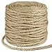 Tenn Well 5mm Jute Rope 295 Feet 4Ply Twisted Thick Twine Rope for Gardening Crafting Packing Bundling Cat Scratching Post Macrame Projects - Image 2