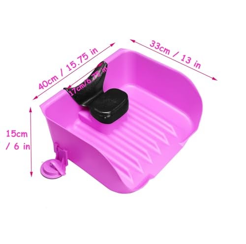 Kaleurrier Portable Shampoo Basin Hair Wash - Kaleurrier Hair Washing Station Shampoo Tray for use at Home for Sink Bathtub - Tear-free Rinser for Baby Toddler Kids Elderly Bedridden Disabled Patient(Purple) - Image 4