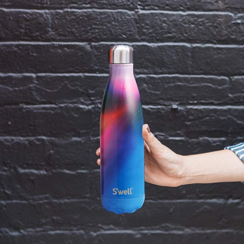 S'well S'well Stainless Steel Triple-Layered Vacuum-Insulated Containers Keeps Drinks Cold for 41 Hours and Hot for 18-with No Condensation-BPA Free Water Bottle  17oz  Aurora  - Image 5