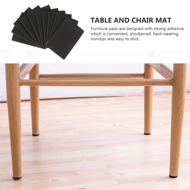 Self Adhesive Furniture Pads 10 Pcs Non Slip Floor Protectors For Wood Tile Surfaces - Image 4