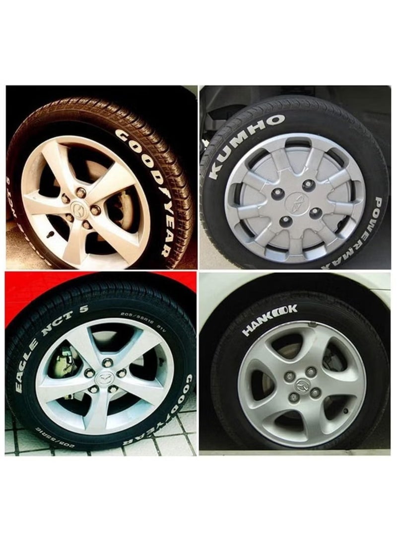 Auto Car Tire Tyre Marker Paint Pen Waterproof-Red - Image 3