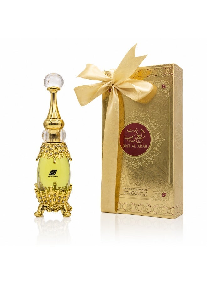 ARD PERFUMES Bint Al Arab Attar by Ard Perfumes – 25ml CPO | Alcohol-Free Long Lasting Arabic Attar | Rose Jasmine Sandalwood Fragrance for Women - Image 1