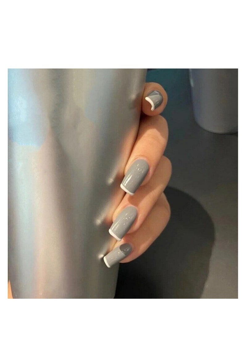 Salon Acrylic Reusable False Nails Set Double Tape and Glue Included - Image 1