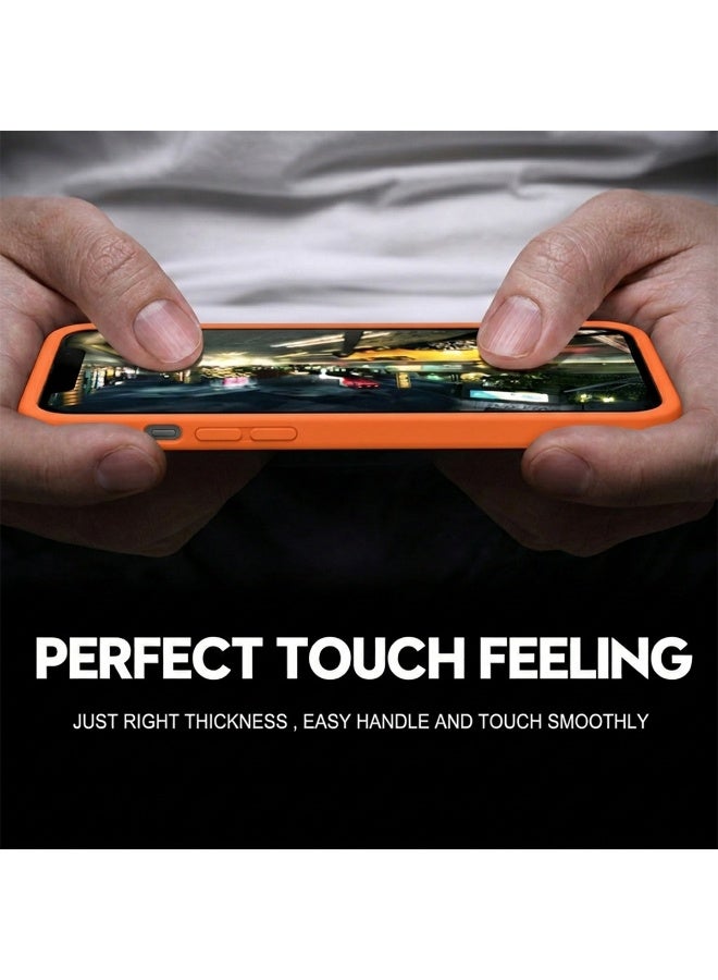 موبكوس جراب Mobcos iPhone 17 Pro برتقالي اللون بشعار Elite، مصنوع من السيليكون الفاخر، مزود بخاصية الشحن اللاسلكي المغناطيسي | ملمس ناعم كالحرير | حماية فائقة ضد الصدمات بمعايير عسكرية | توافق مغناطيسي قوي | غطاء أنيق ونحيف - Image 4