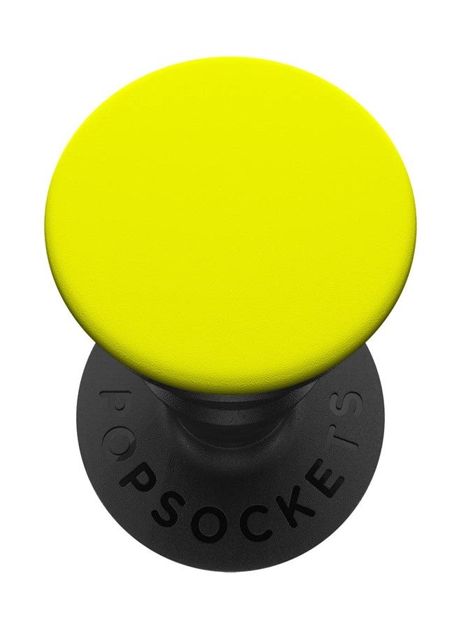 PopSockets Phone Grip with Expanding Kickstand - Neon Yellow PopSockets Adhesive PopGrip - Image 1