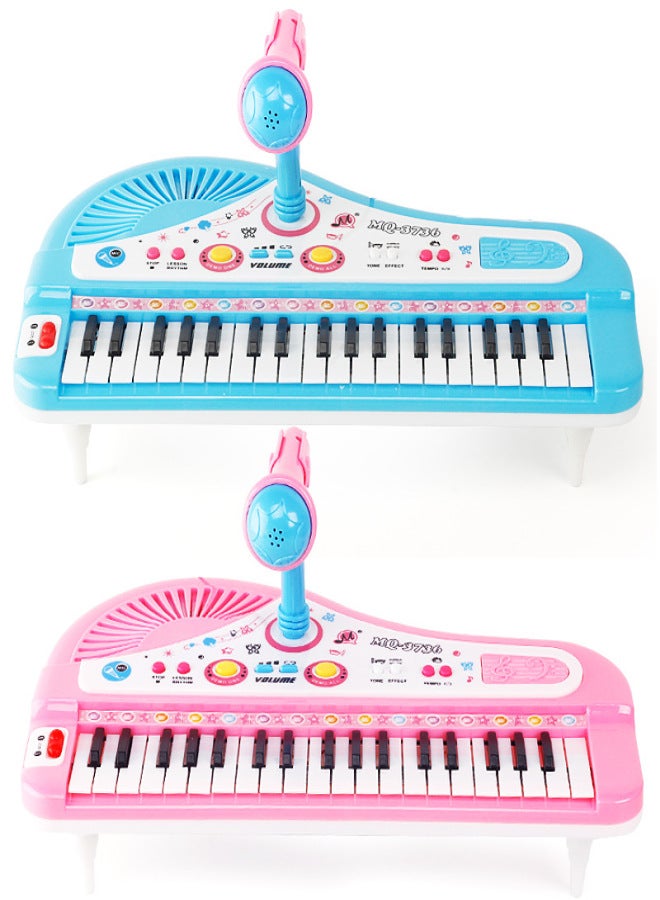 Cross-Border Export Kidsren's Educational Early Education 37-Key Kidsren's Digital Keyboard with Microphone Girl Music Piano Music Piano(Electronic organ-Red) - Image 4