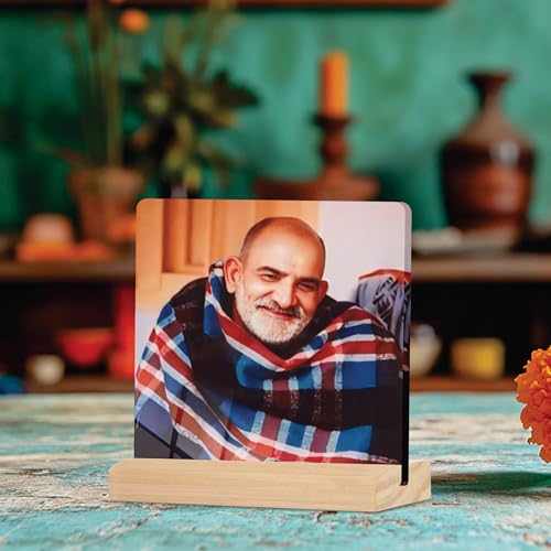 Giftplease Neem Karoli Baba ji Tabletop Photo Frame with Wooden Stand | Desk for Home & Office Decor Spiritual Inspirational Gift Elegant Display Pictures GMP_103 - Image 5