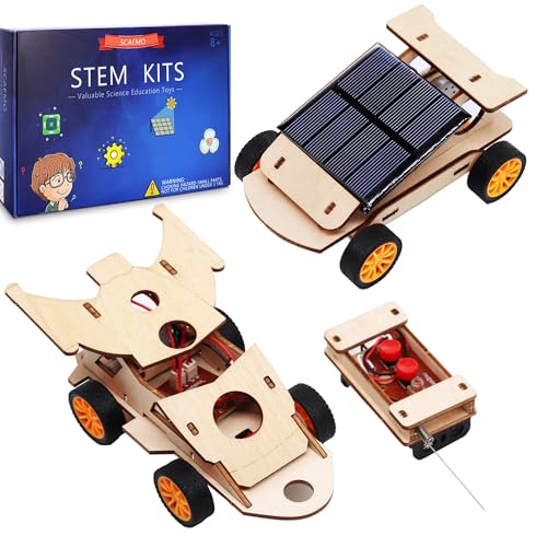 SCAEMO DIY RC Car Kit Build Your Own Solar Car Stem Projects for Kids Ages 812 Science Experiments for Kids 912 STEM Toys for 8 9 10 11 12 Year Old Boys Gifts - Image 1