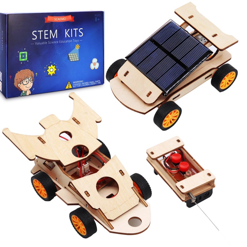 SCAEMO DIY RC Car Kit Build Your Own Solar Car Stem Projects for Kids Ages 812 Science Experiments for Kids 912 STEM Toys for 8 9 10 11 12 Year Old Boys Gifts - Image 4