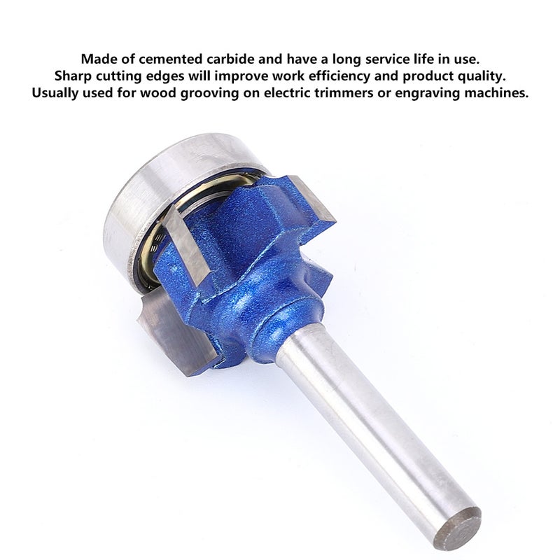 4-Tooth Round Edging Milling Cutter 8mm / 0.3in Router Bit for Electric Trimmers Engraving Machines8XR1 - Image 1